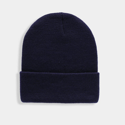 Warm Knitted Cap, Solid Unisex Beanie, Soft Wool Blend Hat, Autumn Winter SkullCap, Men Women Gorro, Ski Caps.