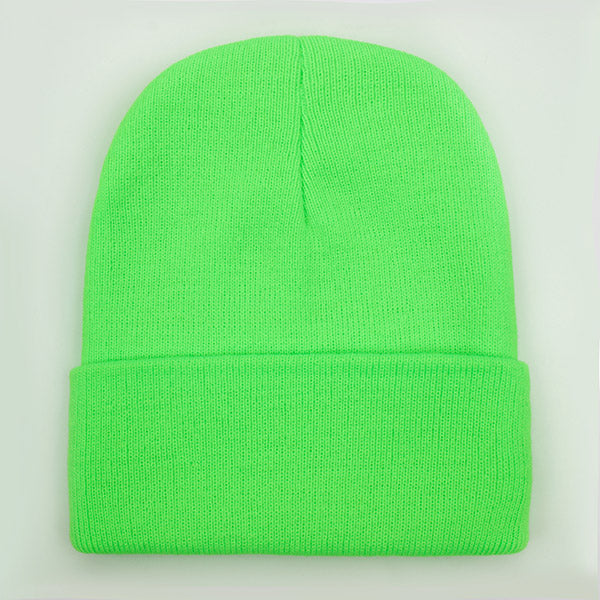 Warm Knitted Cap, Solid Unisex Beanie, Soft Wool Blend Hat, Autumn Winter SkullCap, Men Women Gorro, Ski Caps.