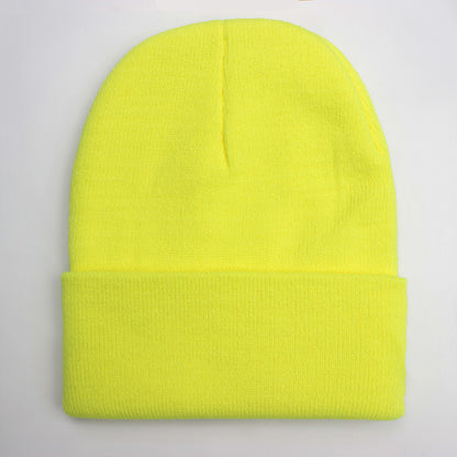 Warm Knitted Cap, Solid Unisex Beanie, Soft Wool Blend Hat, Autumn Winter SkullCap, Men Women Gorro, Ski Caps.