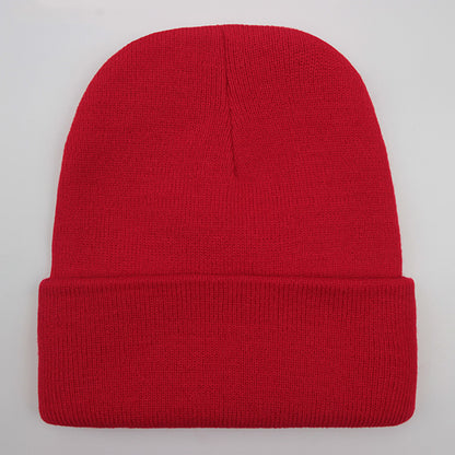 Warm Knitted Cap, Solid Unisex Beanie, Soft Wool Blend Hat, Autumn Winter SkullCap, Men Women Gorro, Ski Caps.