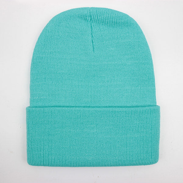 Warm Knitted Cap, Solid Unisex Beanie, Soft Wool Blend Hat, Autumn Winter SkullCap, Men Women Gorro, Ski Caps.