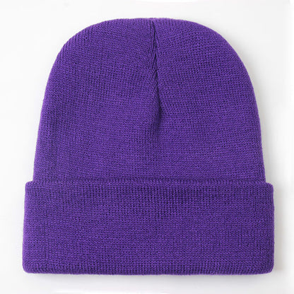 Warm Knitted Cap, Solid Unisex Beanie, Soft Wool Blend Hat, Autumn Winter SkullCap, Men Women Gorro, Ski Caps.