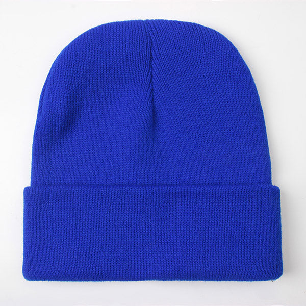 Warm Knitted Cap, Solid Unisex Beanie, Soft Wool Blend Hat, Autumn Winter SkullCap, Men Women Gorro, Ski Caps.