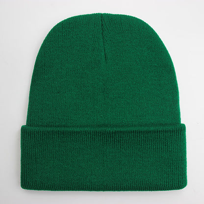 Warm Knitted Cap, Solid Unisex Beanie, Soft Wool Blend Hat, Autumn Winter SkullCap, Men Women Gorro, Ski Caps.