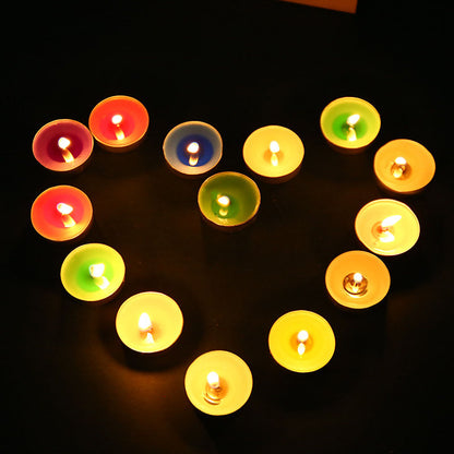 Round Aluminium Tea Candles, Confession Candles, Heat Preservation Small Candles, Smokeless candles