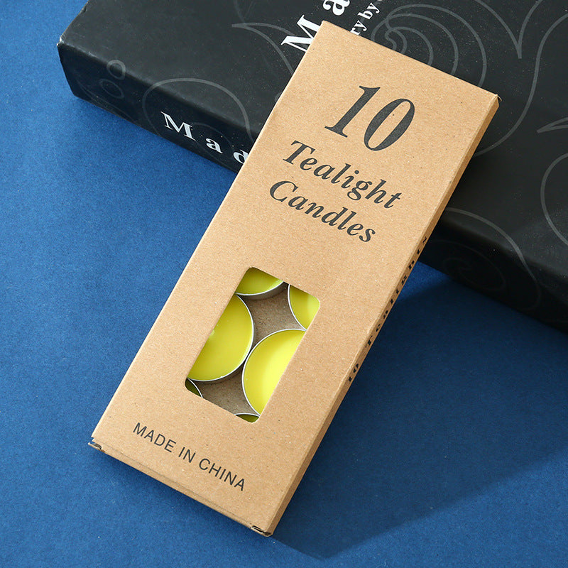 Round Aluminium Tea Candles, Confession Candles, Heat Preservation Small Candles, Smokeless candles