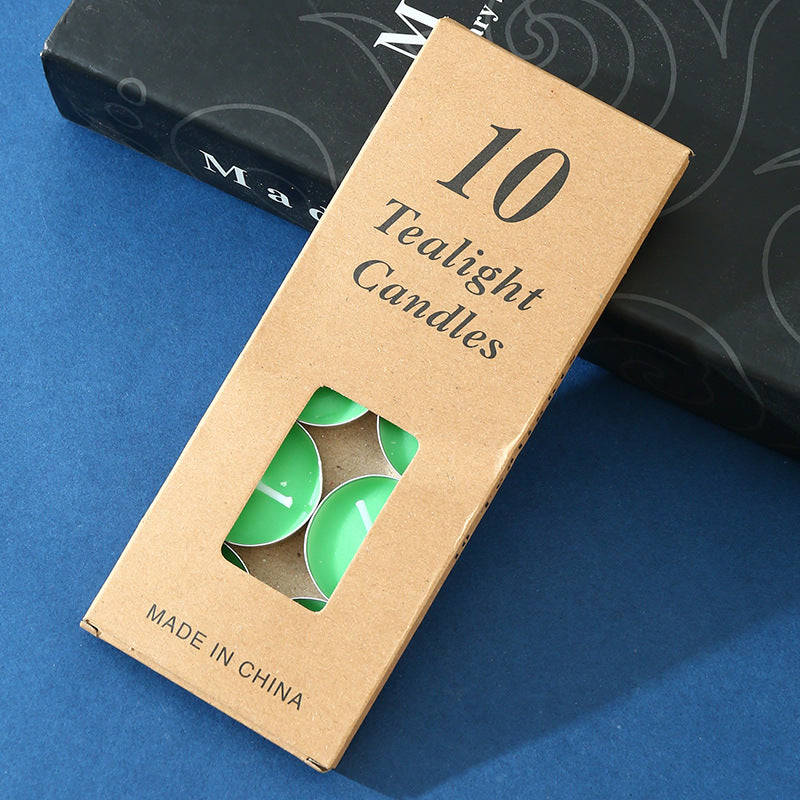 Round Aluminium Tea Candles, Confession Candles, Heat Preservation Small Candles, Smokeless candles