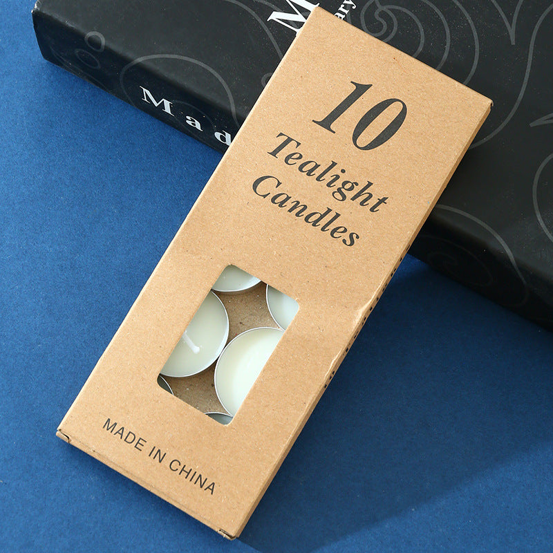 Round Aluminium Tea Candles, Confession Candles, Heat Preservation Small Candles, Smokeless candles