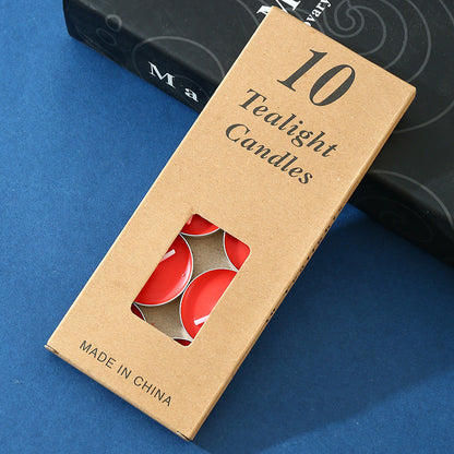 Round Aluminium Tea Candles, Confession Candles, Heat Preservation Small Candles, Smokeless candles