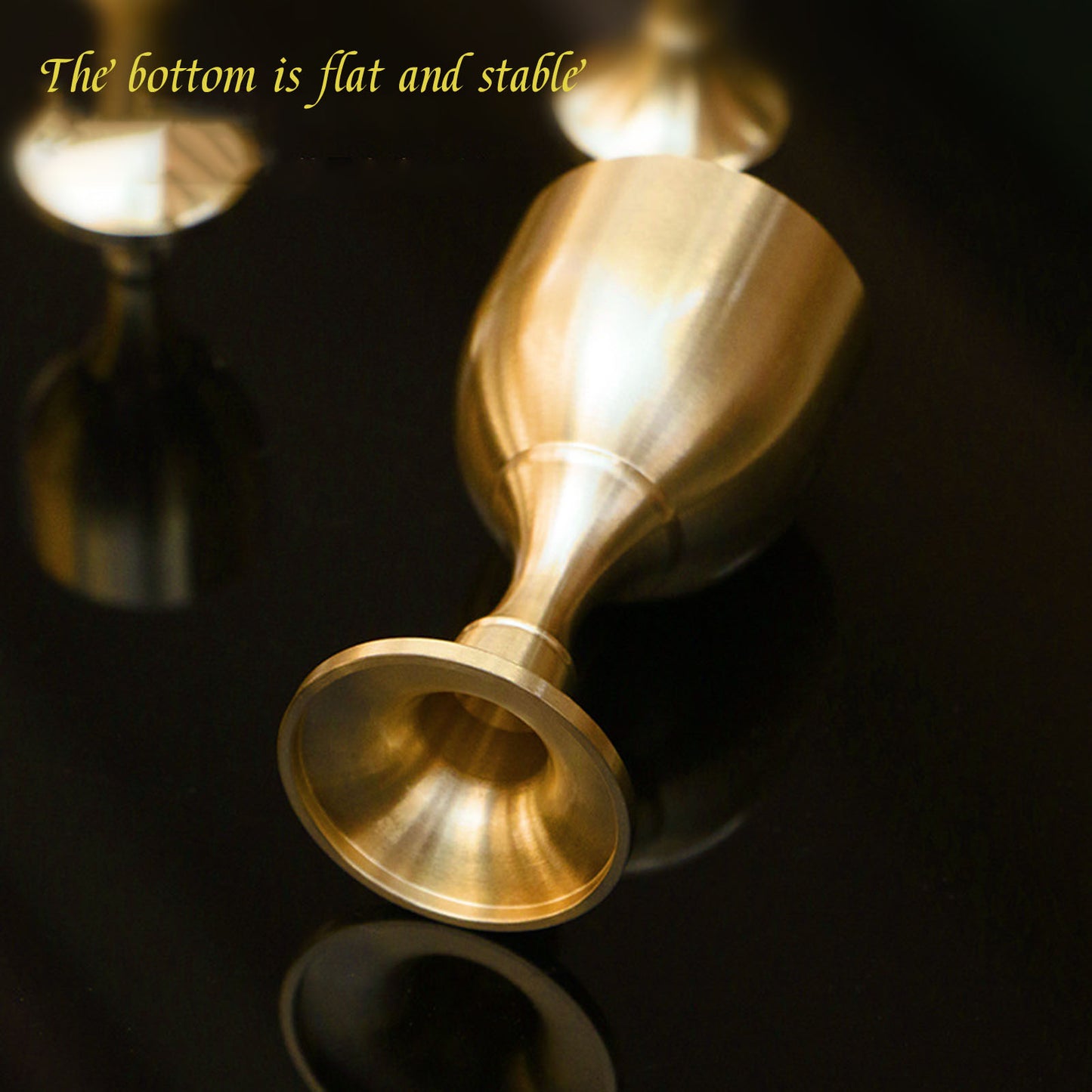 Pure Brass Goblet Elegant Copper Chalice Cup Metal Liquor Tumbler For Cocktails And Wine Party Glas 3