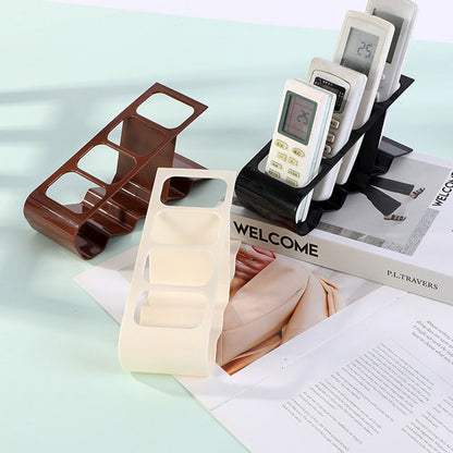 Multi Slot Remote Control Holder, Space Saving Stand, PP Plastic Desktop Organiser for TV Air Conditioner