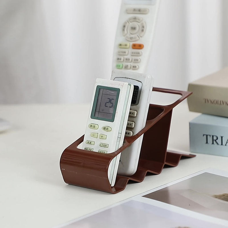 Multi Slot Remote Control Holder, Space Saving Stand, PP Plastic Desktop Organiser for TV Air Conditioner