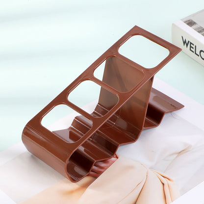 Multi Slot Remote Control Holder, Space Saving Stand, PP Plastic Desktop Organiser for TV Air Conditioner