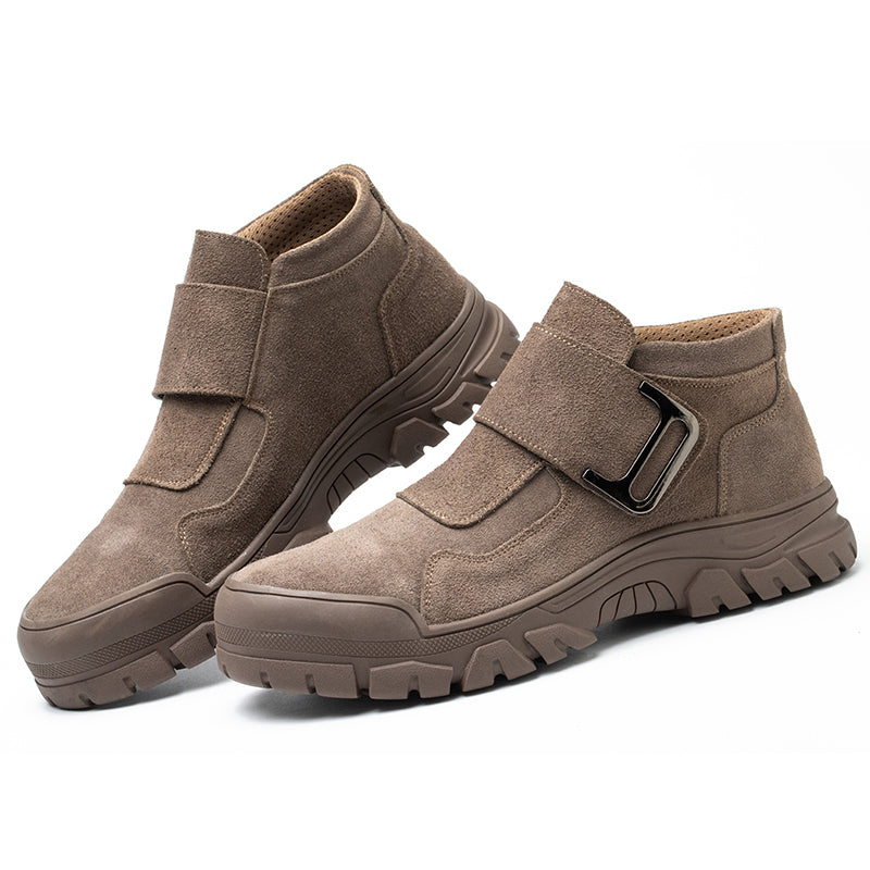 Durable Men Work Safety Shoes AntiSmashing Steel Toe Puncture Proof Boots For HeavyDuty Constructio 5