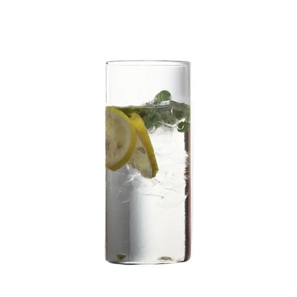 Large Capacity 250ml Glass Tumbler Straight Glass For Cold Drinks Coffee And Milk Creative Family C 4