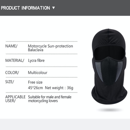Motorcycle Balaclava Breathable, Full Face Mask Cycling, Windproof Headgear, Outdoor Sports Men CS Mask, Head Cover Hat.
