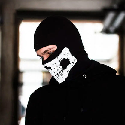 Halloween Skull Print Balaclava Cosplay Costume Ghost Full Face Bike Face Mask Outdoor Motorcycle R 1