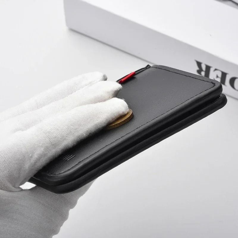 Ultra Thin PU Leather Credit Card Wallet For Men 4