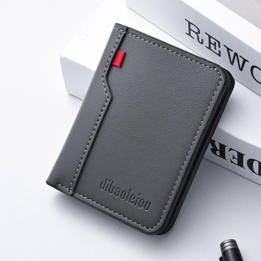 Ultra Thin PU Leather Credit Card Wallet For Men 7