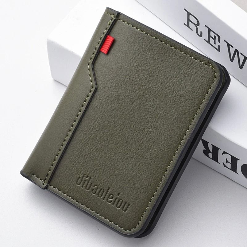 Ultra Thin PU Leather Credit Card Wallet For Men 8