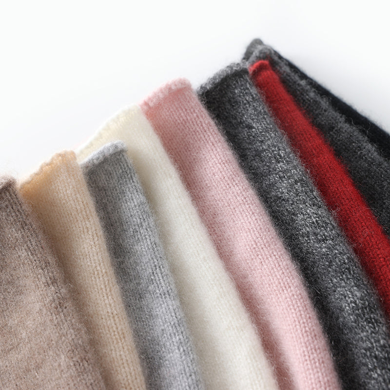 Cashmere Knitted Beanie Hat Winter Unisex Outdoor Casual Cap Solid Color Keep Warm Hedging Hat For  3