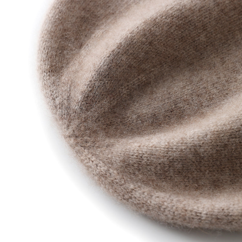 Cashmere Knitted Beanie Hat Winter Unisex Outdoor Casual Cap Solid Color Keep Warm Hedging Hat For  5