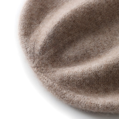 Cashmere Knitted Beanie Hat Winter Unisex Outdoor Casual Cap Solid Color Keep Warm Hedging Hat For  5
