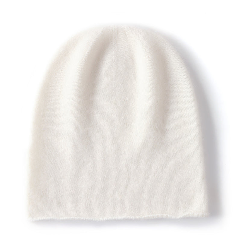 Cashmere Knitted Beanie Hat Winter Unisex Outdoor Casual Cap Solid Color Keep Warm Hedging Hat For  6