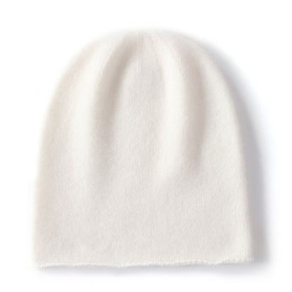 Cashmere Knitted Beanie Hat Winter Unisex Outdoor Casual Cap Solid Color Keep Warm Hedging Hat For  6