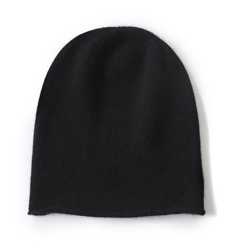 Cashmere Knitted Beanie Hat Winter Unisex Outdoor Casual Cap Solid Color Keep Warm Hedging Hat For  11