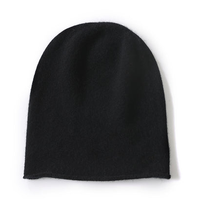Cashmere Knitted Beanie Hat Winter Unisex Outdoor Casual Cap Solid Color Keep Warm Hedging Hat For  11