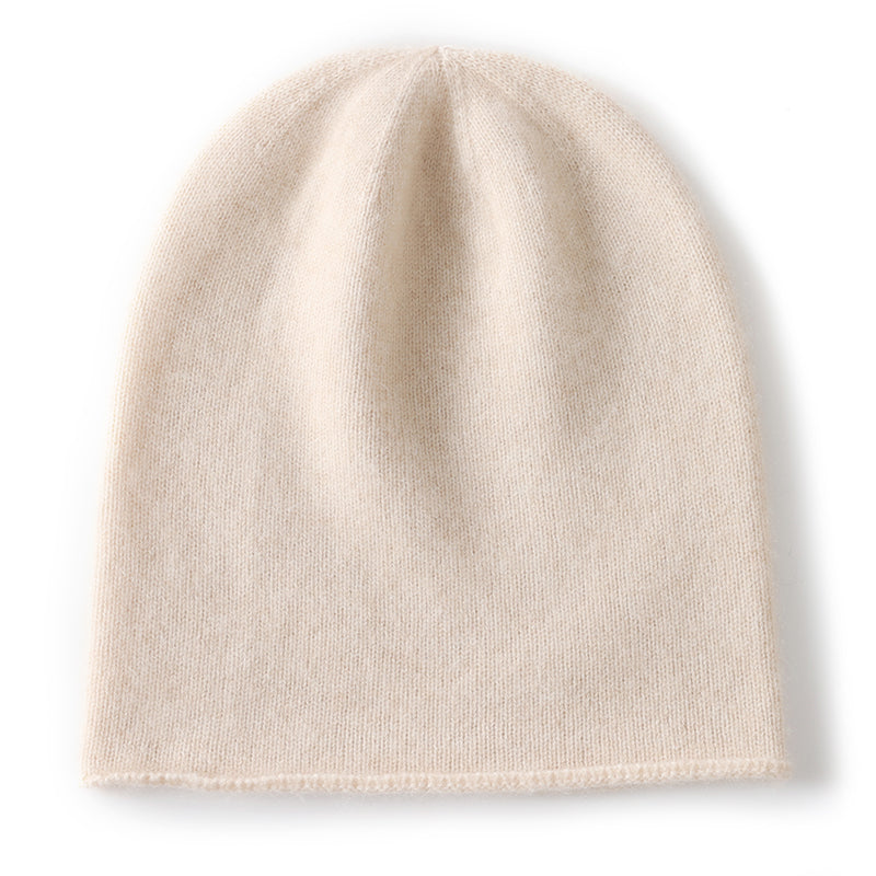 Cashmere Knitted Beanie Hat Winter Unisex Outdoor Casual Cap Solid Color Keep Warm Hedging Hat For  12