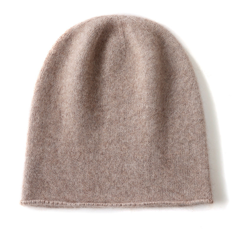 Cashmere Knitted Beanie Hat Winter Unisex Outdoor Casual Cap Solid Color Keep Warm Hedging Hat For  13