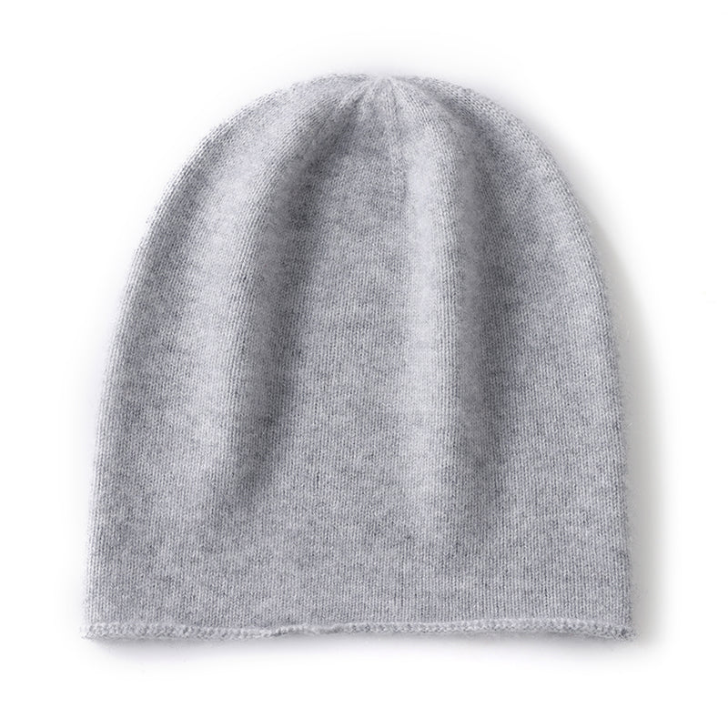 Cashmere Knitted Beanie Hat Winter Unisex Outdoor Casual Cap Solid Color Keep Warm Hedging Hat For  14