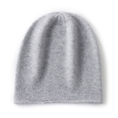 Cashmere Knitted Beanie Hat Winter Unisex Outdoor Casual Cap Solid Color Keep Warm Hedging Hat For  14