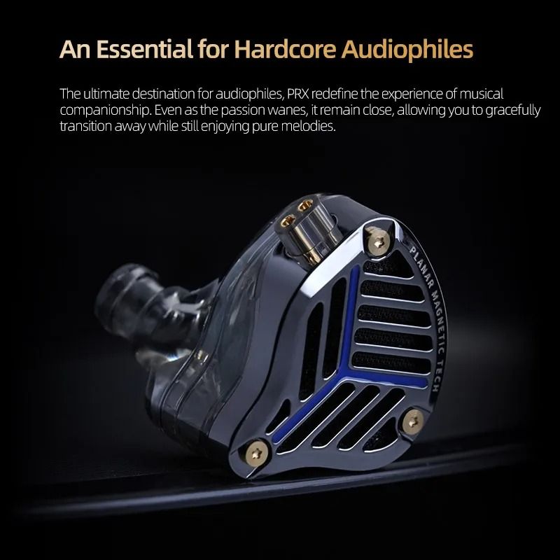 Wired In Ear Planar Driver Headphones with HiFi Bass and Clear Sound