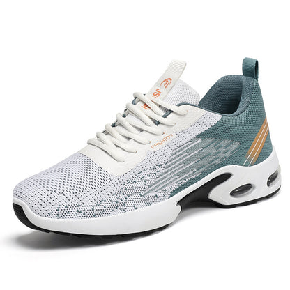Stylish Mens Casual Shoes, Breathable Mesh, Air-Cushioned, Soft-Soled Color-Blocked Fashion Sports Sneakers