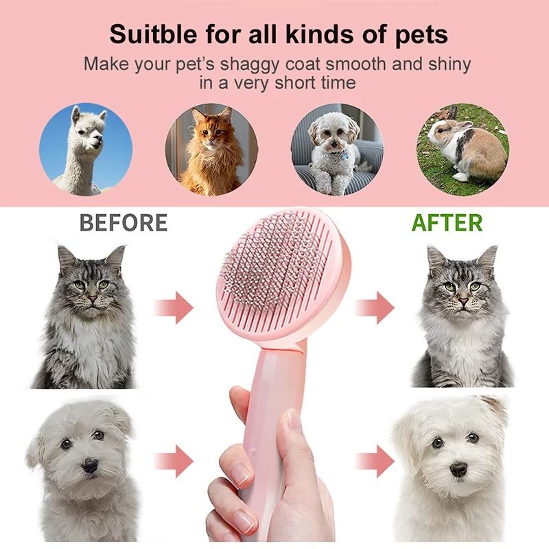 Cat Grooming Hair Remover Brush For Cats And Kittens 3