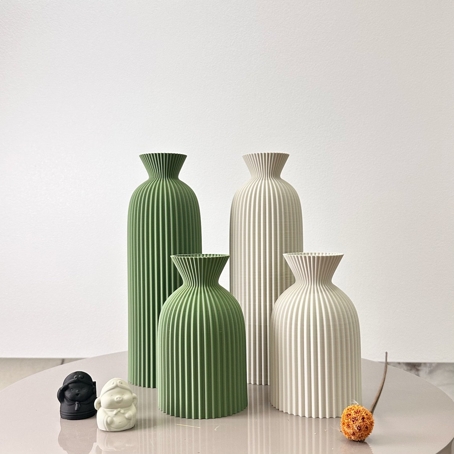 Wavy Pattern Art Dry Vase, Dried Flower Vase, Home Desktop Decoration Vase, Foyer Vase, Office Decoration