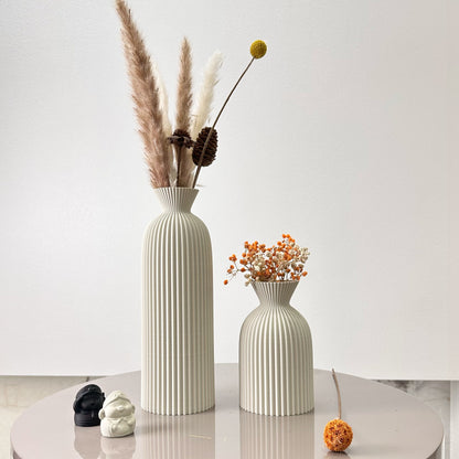 Wavy Pattern Art Dry Vase, Dried Flower Vase, Home Desktop Decoration Vase, Foyer Vase, Office Decoration