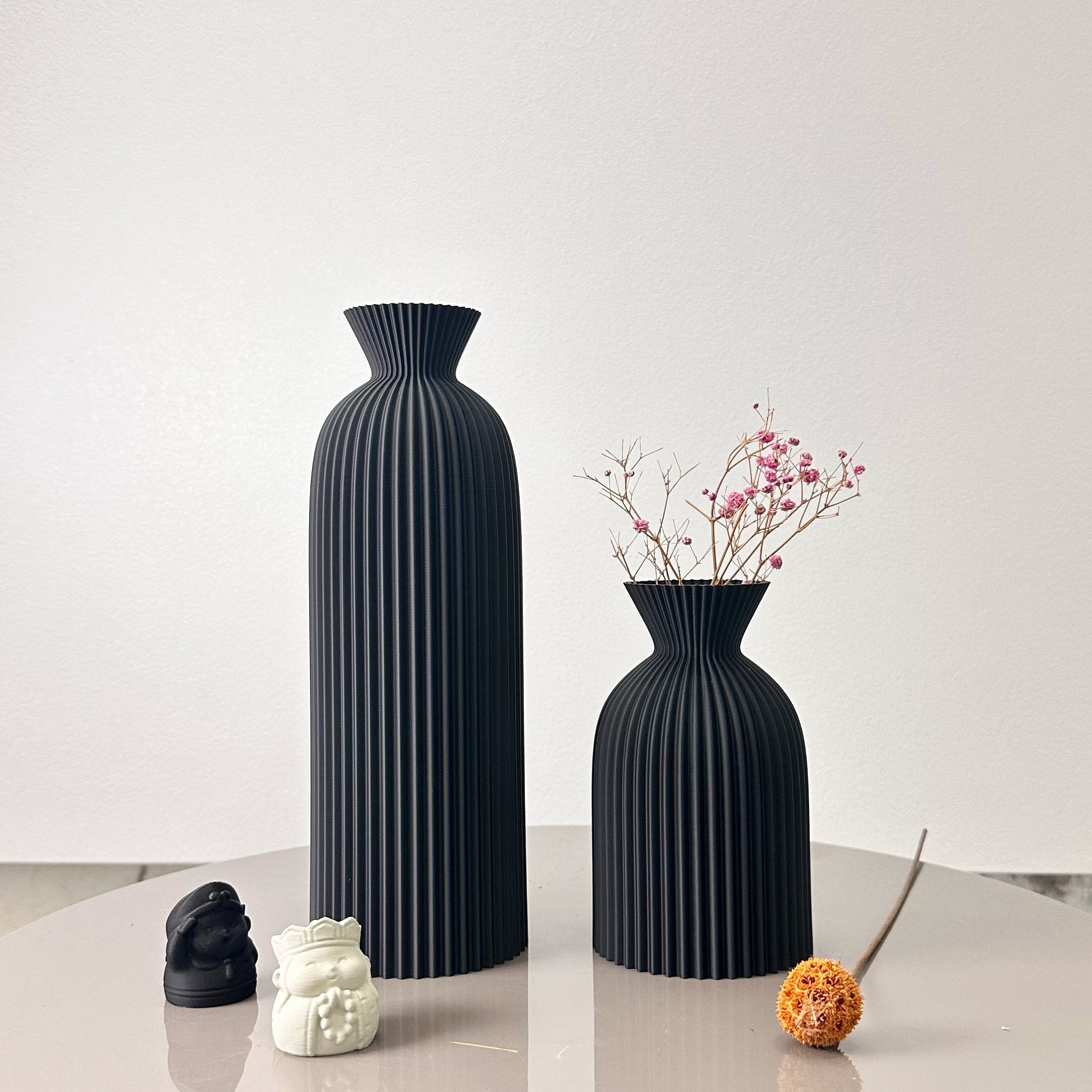 Wavy Pattern Art Dry Vase, Dried Flower Vase, Home Desktop Decoration Vase, Foyer Vase, Office Decoration