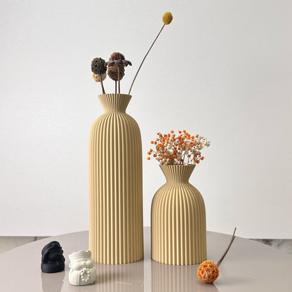 Wavy Pattern Art Dry Vase, Dried Flower Vase, Home Desktop Decoration Vase, Foyer Vase, Office Decoration