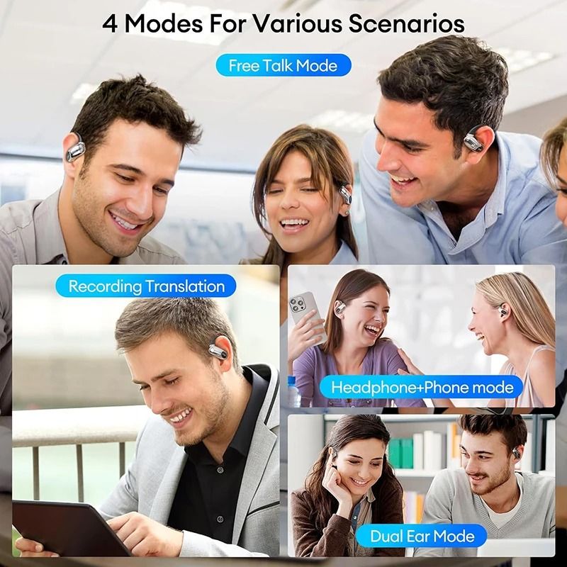 Real Time AI Translator Earbuds With 145 Language Support And Bluetooth 54 2