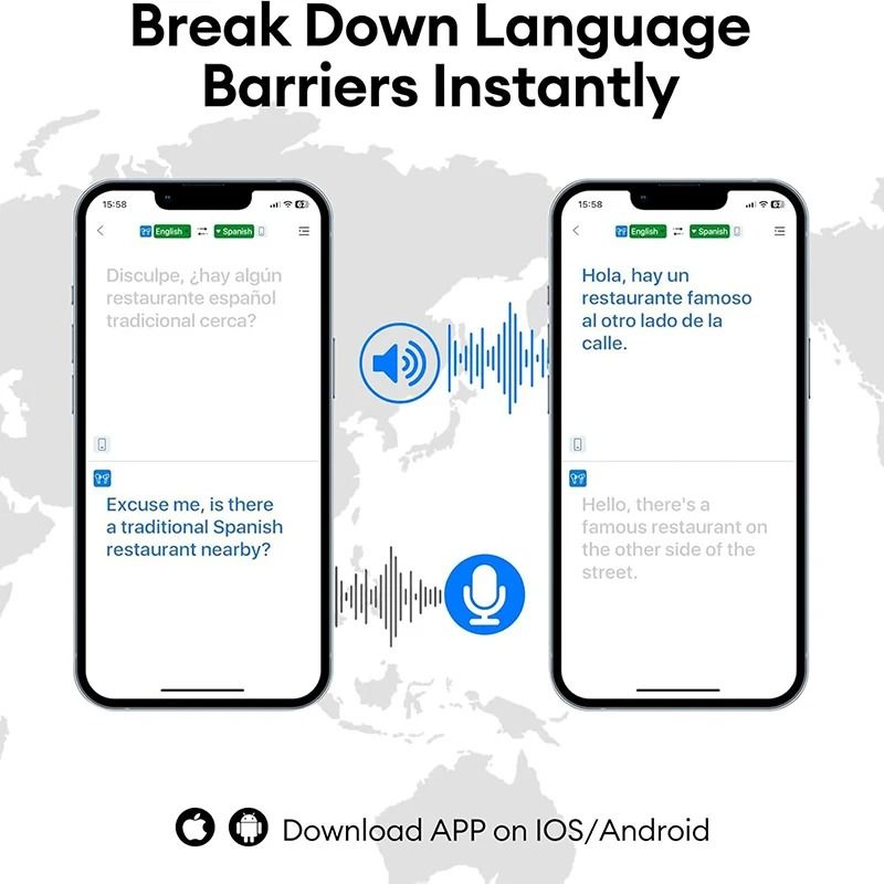 Real Time AI Translator Earbuds With 145 Language Support And Bluetooth 54 4