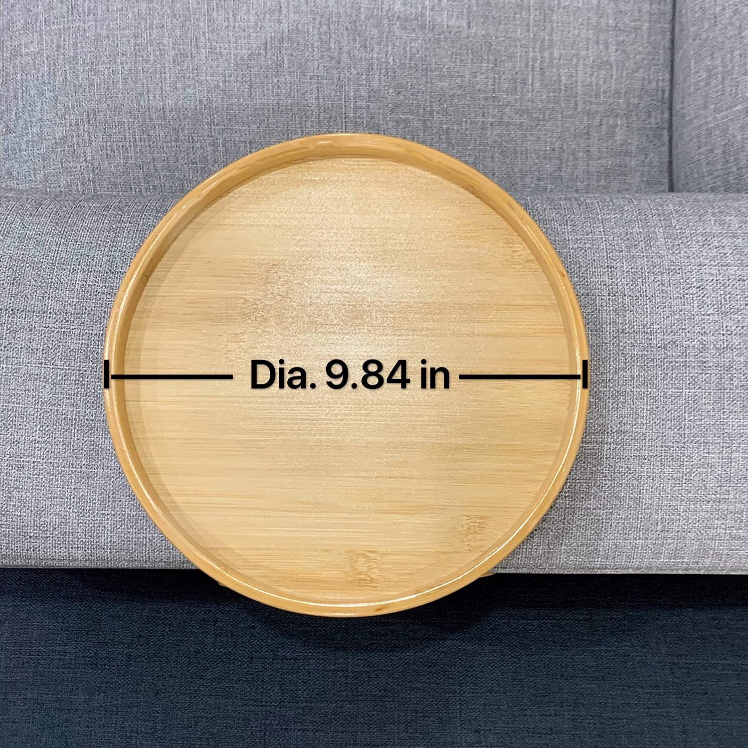 Sofa Armrest Clip On Tray, Natural Wooden Sofa Tray, Practical Sofa Tray Table for Remote Control, Coffee, Snacks,