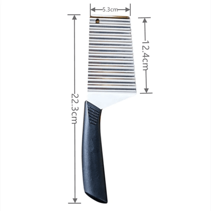 Stainless Steel Crinkle Cut Vegetable And Potato Slicer Knife 4