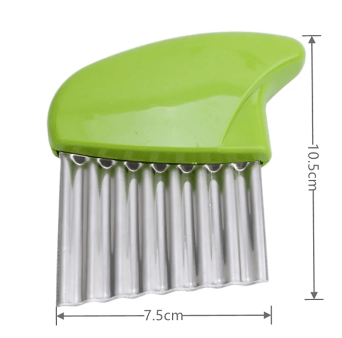 Stainless Steel Crinkle Cut Vegetable And Potato Slicer Knife 7