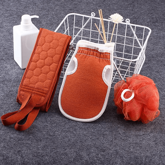 3 Piece Exfoliating Bath And Shower Set 4