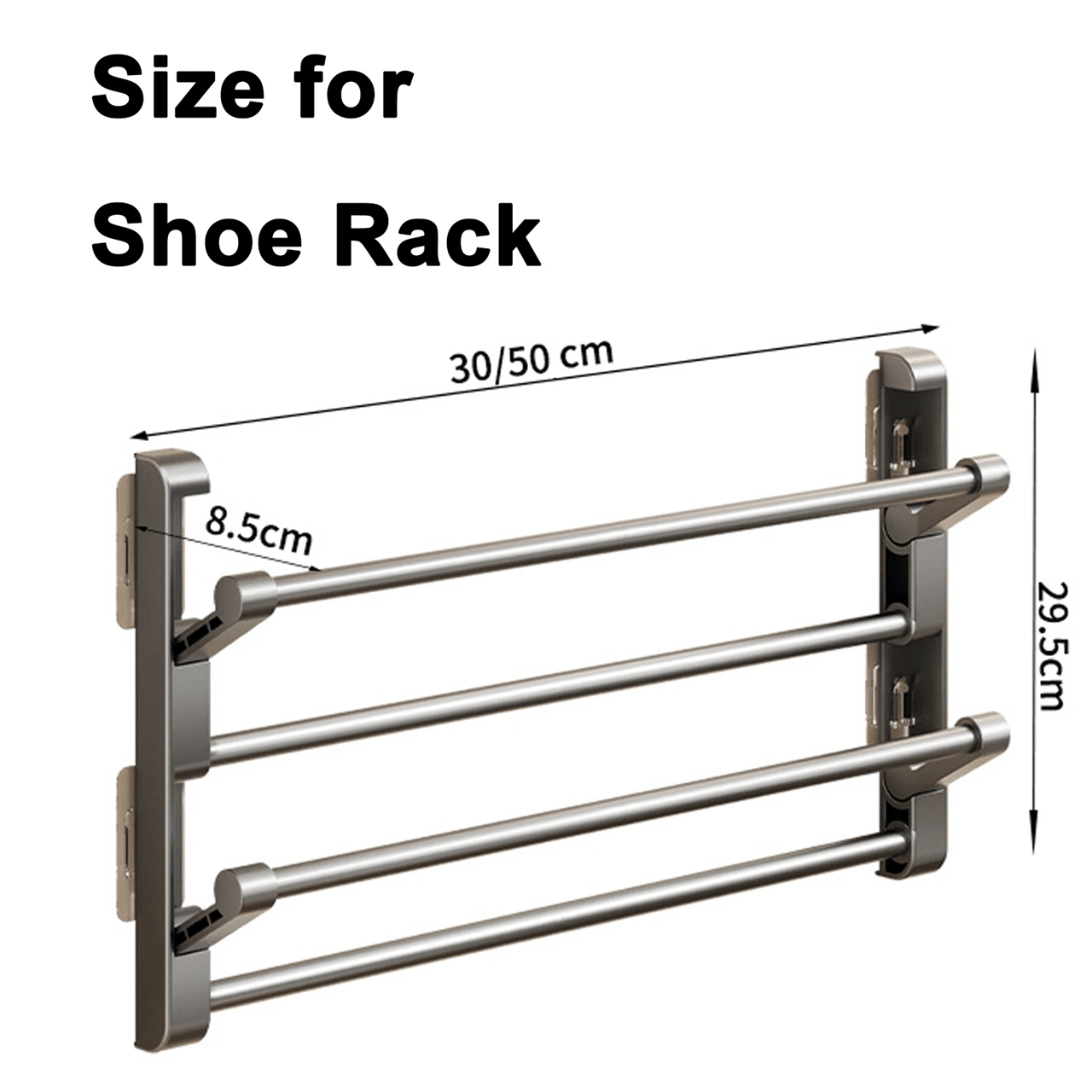 Wall Mounted Shoe Rack And Slipper Holder Organizer 3