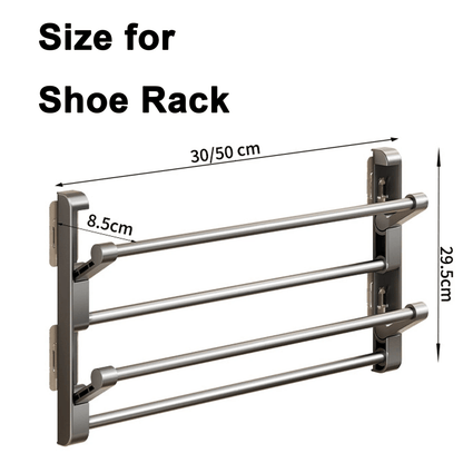 Wall Mounted Shoe Rack And Slipper Holder Organizer 3